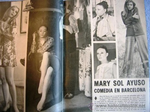 En sus años mozos. Nos encanta que se llamara "Mary Sol". Suena super a diva internacional