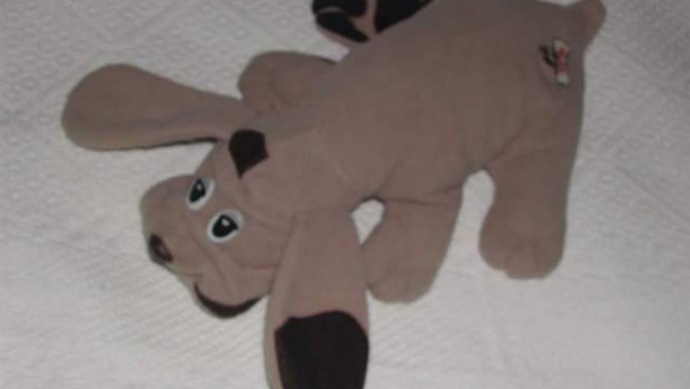 perro triston peluche