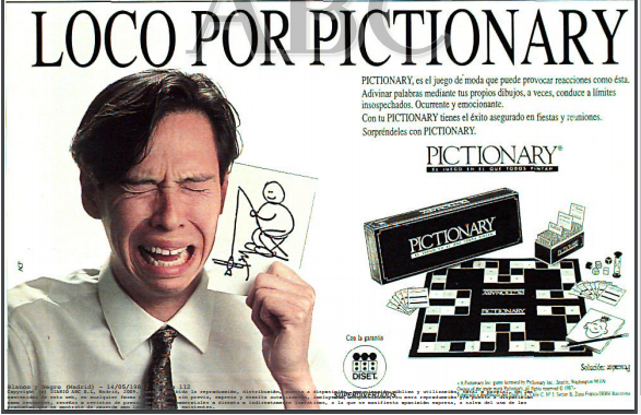publicidad pictionary 1989