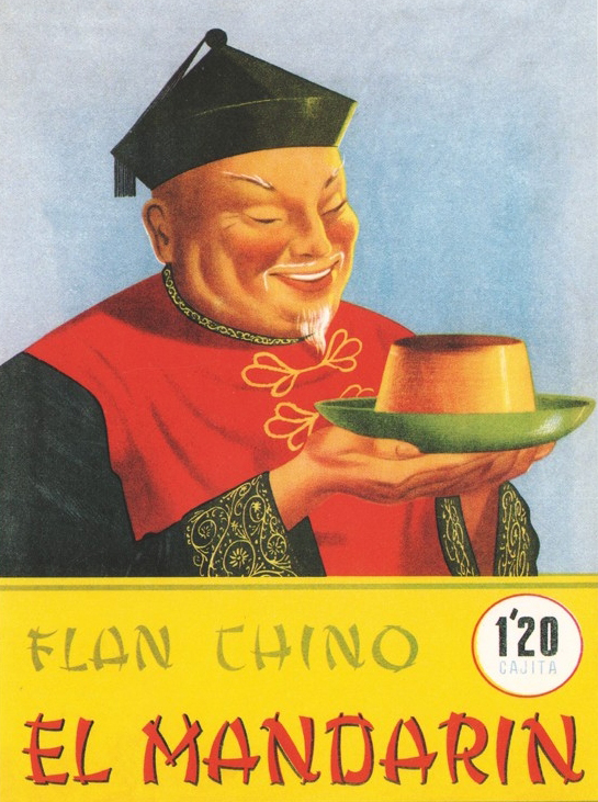 flan chino mandarin publicidad