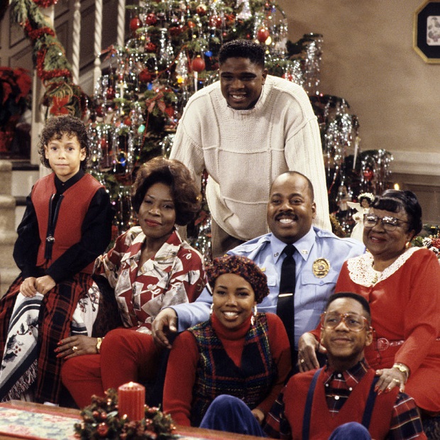 FAMILY MATTERS - "Christmas is Where the Heart Is" - Airdate: December 10, 1993. (Photo by ABC Photo Archives/ABC via Getty Images) BRYTON JAMES;JOMARIE PAYTON;KELLIE SHANYGNE WILLIAMS;DARIUS MCCRARY;REGINALD VELJOHNSON;JALEEL WHITE;ROSETTA LENOIRE