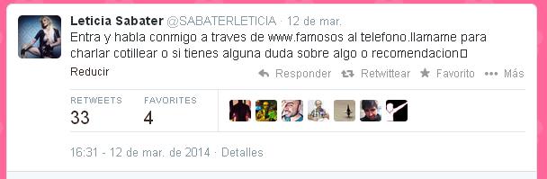 Leticia Sabater Twitter Telefono