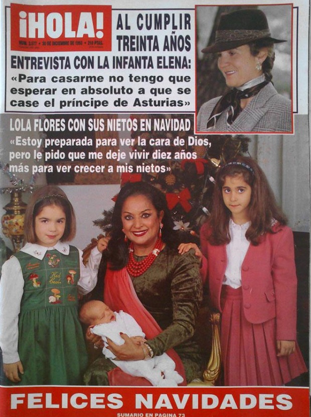 lola flores navidad 1993 nietos