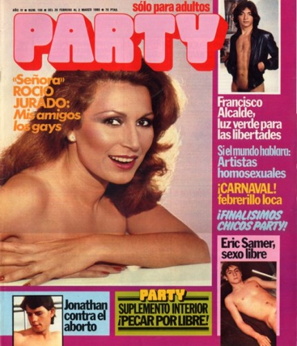 Rocío Jurado fue musa de la revista Party, la abuela de la Zero